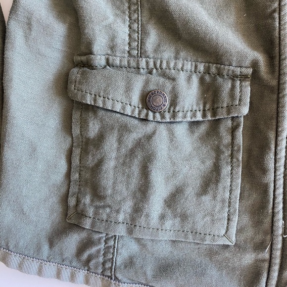 BNWT A&F Utility Military Cropped Fall Jacket - Picture 3 of 14